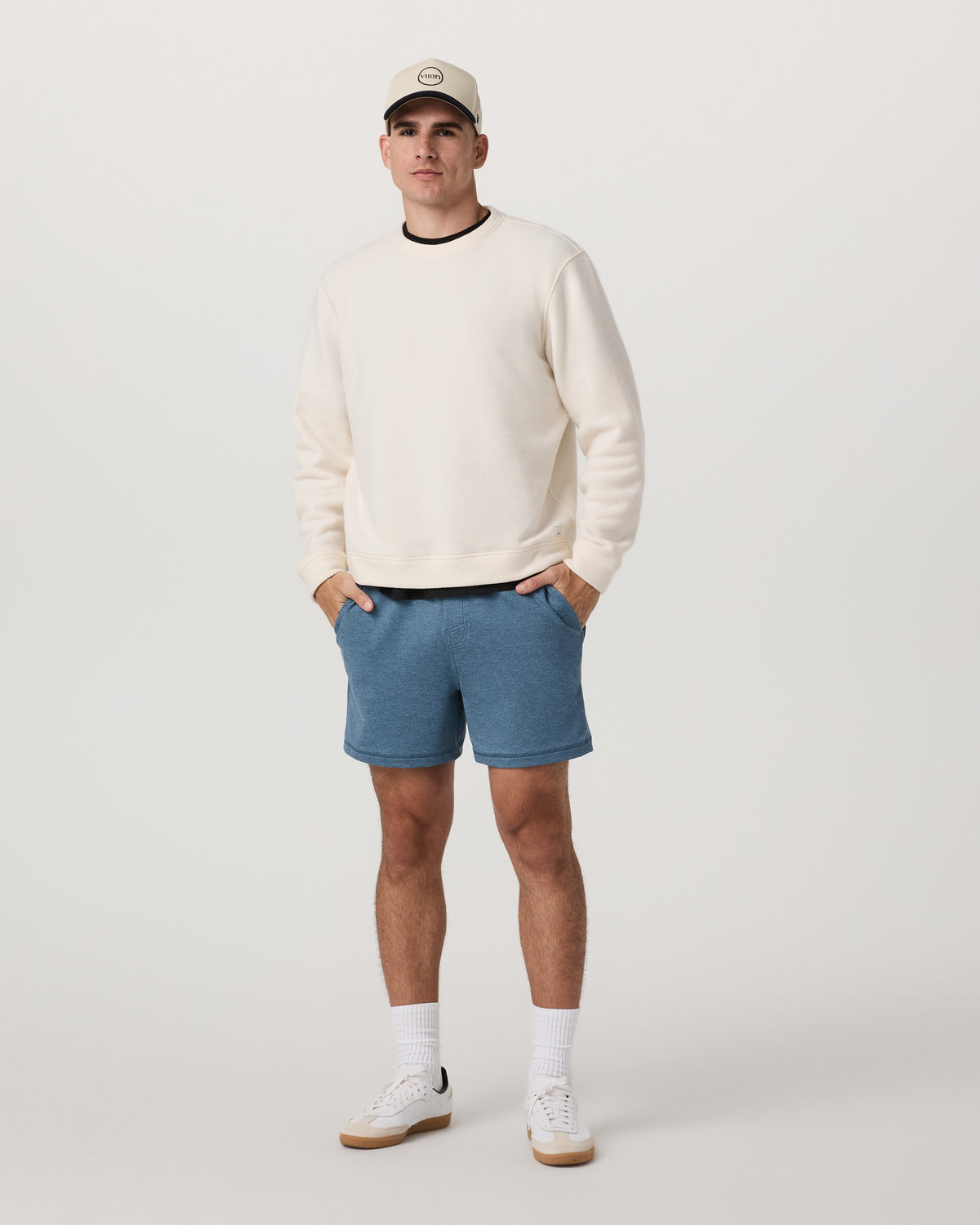 Vuori Coronado Short 5" Men's Pool Blue Heather Lounge Shorts