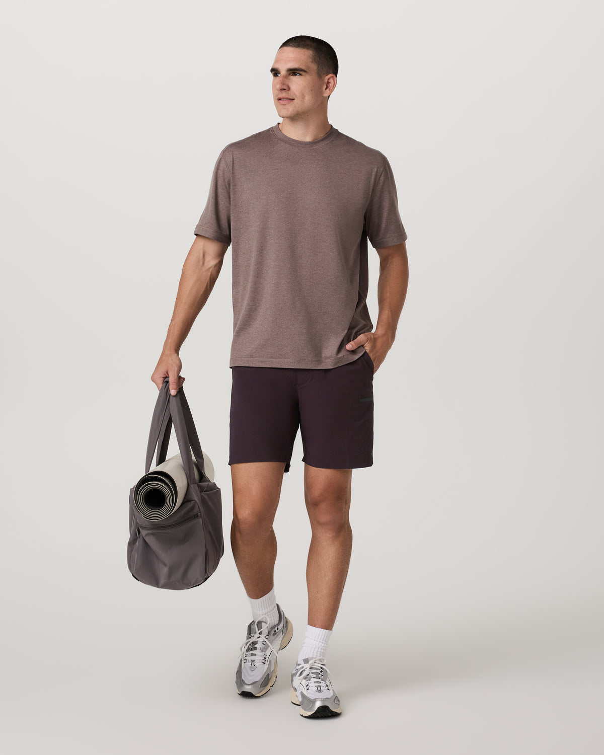 Vuori Grafton Short Lined 7" Men's Raisin Training Shorts
