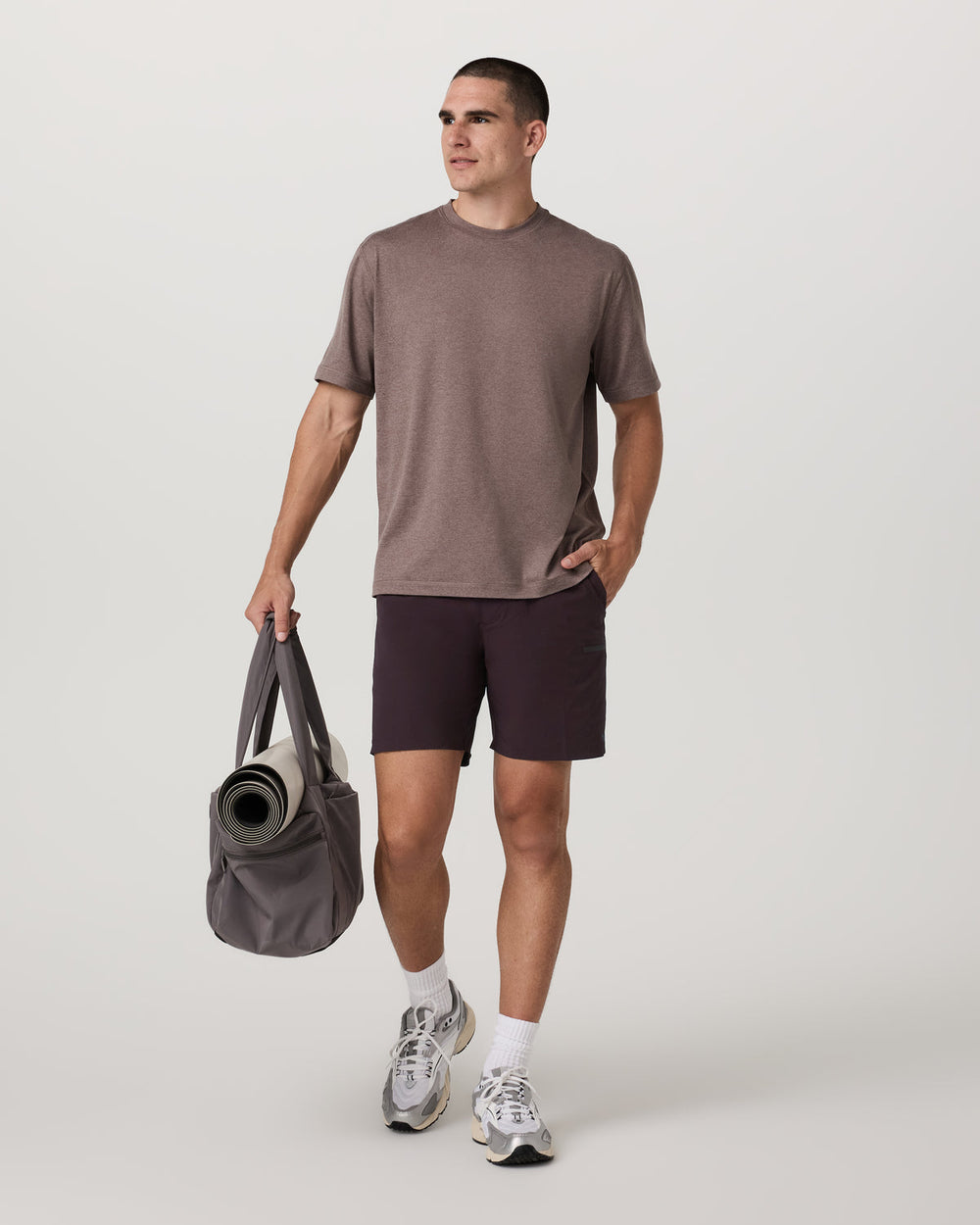 Vuori Grafton Short Lined 7" Men's Raisin Training Shorts