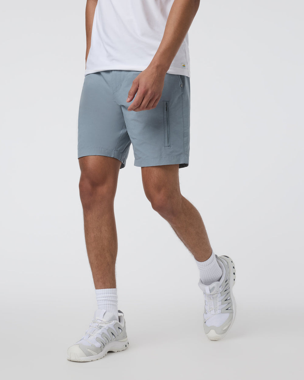 Vuori Barren Explorer Short Classic Fit 8" Dusty Blue