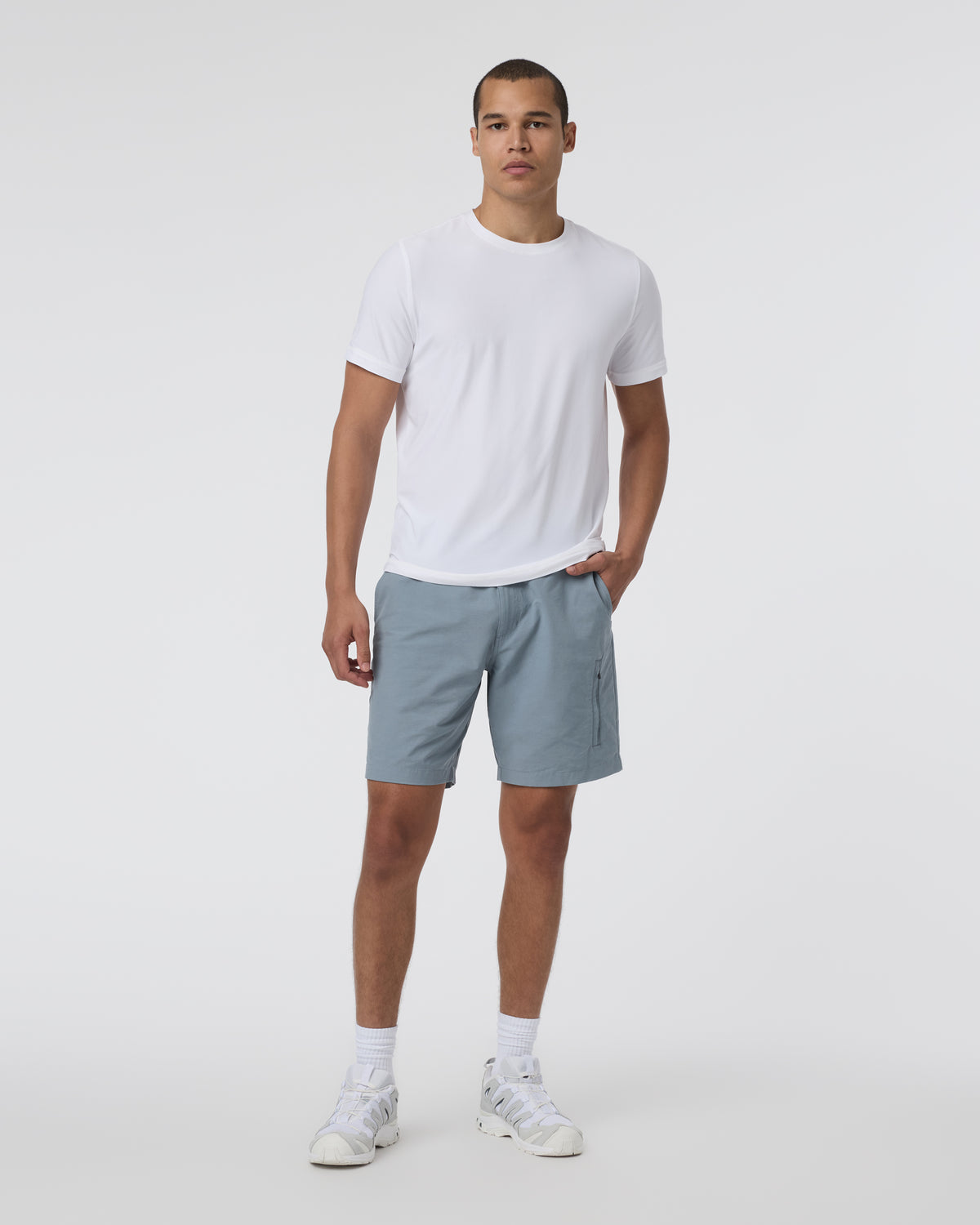 Vuori Barren Explorer Short Classic Fit 8" Dusty Blue