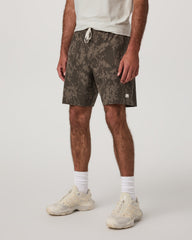 Vuori Banks Session Short Unlined 7" Root Earth Linen Texture