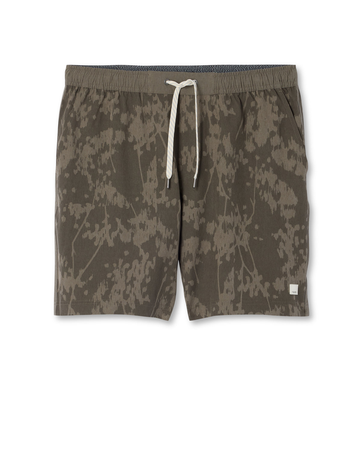 Vuori Banks Session Short Unlined 7" Root Earth Linen Texture