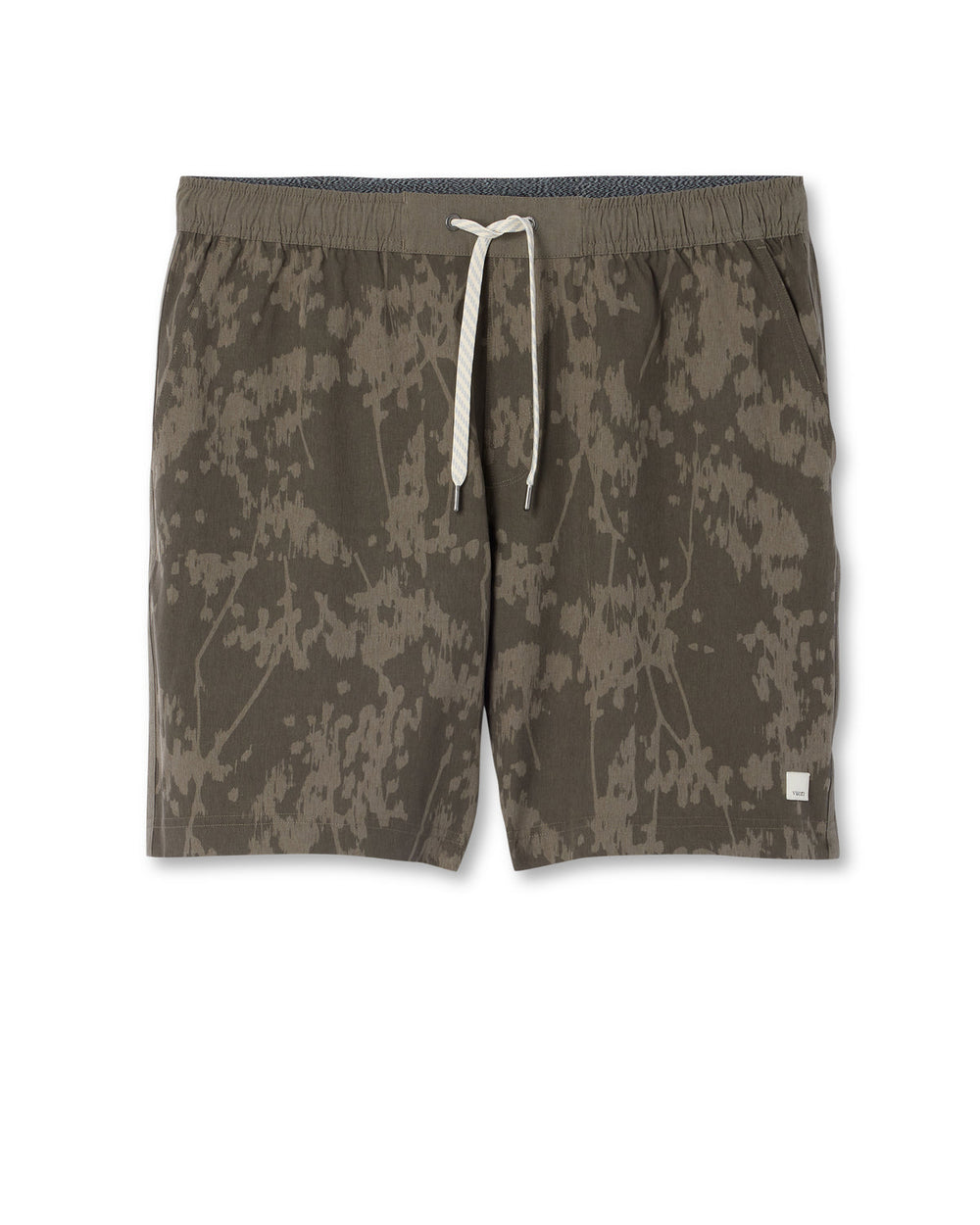 Vuori Banks Session Short Unlined 7" Root Earth Linen Texture