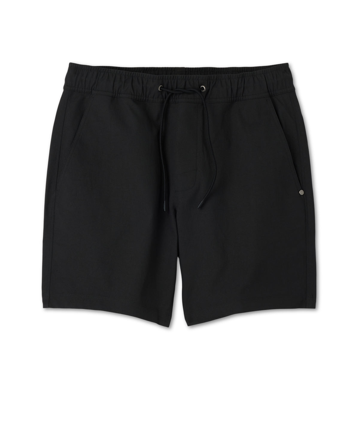 Vuori Cascade Crinkle Elastic Waist Short Classic Fit 8" Black
