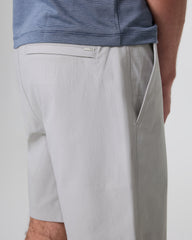 Vuori Cascade Crinkle Elastic Waist Short Classic Fit 8" Fog