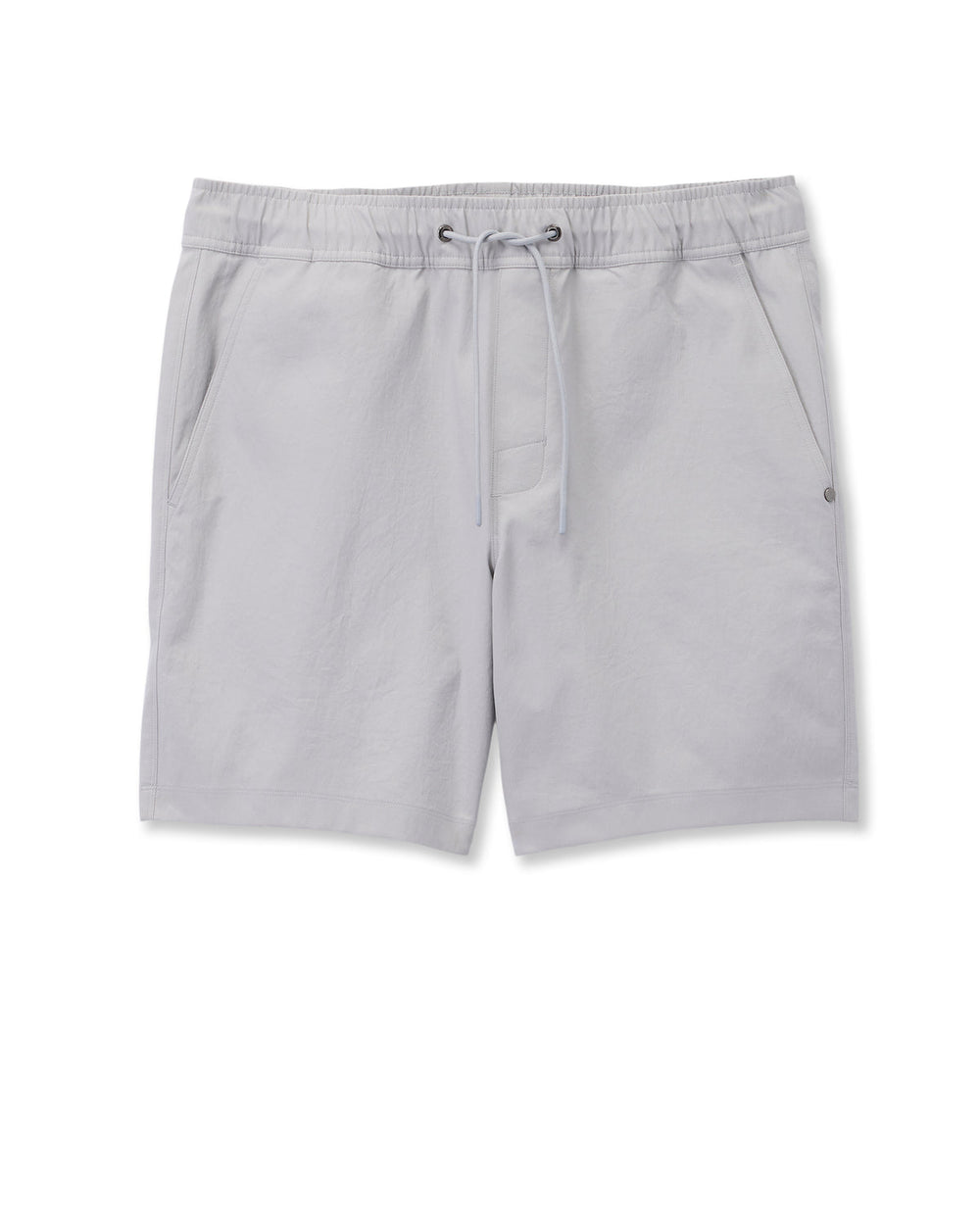 Vuori Cascade Crinkle Elastic Waist Short Classic Fit 8" Fog