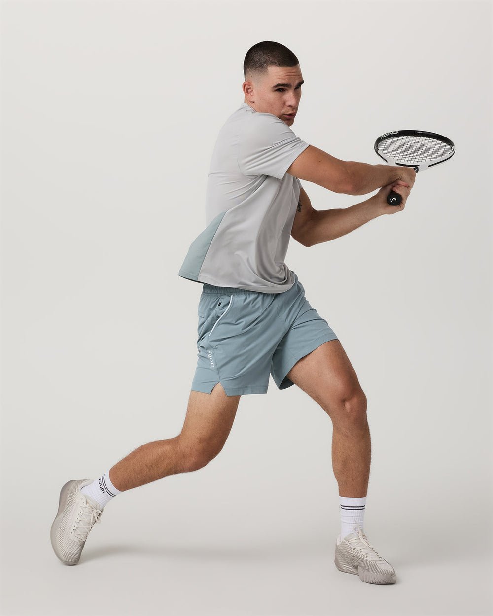 Vuori Crosscourt Short Unlined 7" Men's Mist Tennis Shorts