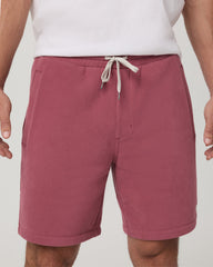 Vuori Seaside Short 8" Relaxed Men's Berry Lounge Shorts