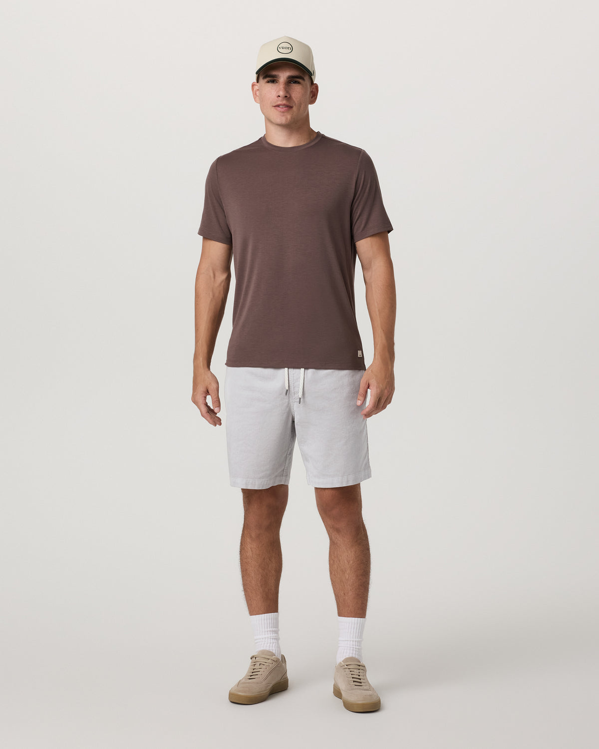 Vuori Optimist Elastic Waist Short 8" Men's Amethyst Grey Short