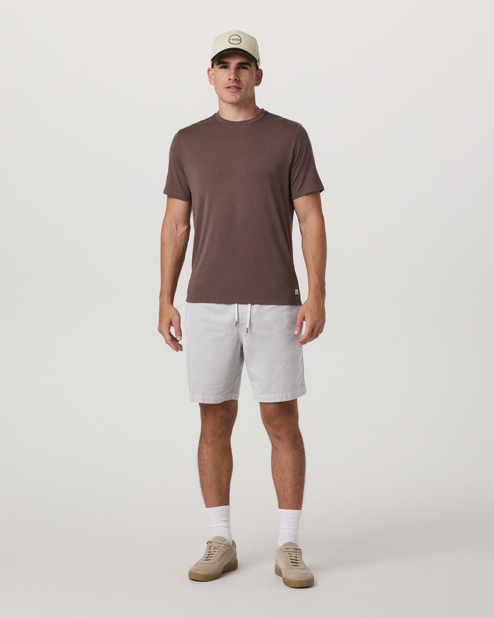 Vuori Optimist Elastic Waist Short 8" Men's Amethyst Grey Short