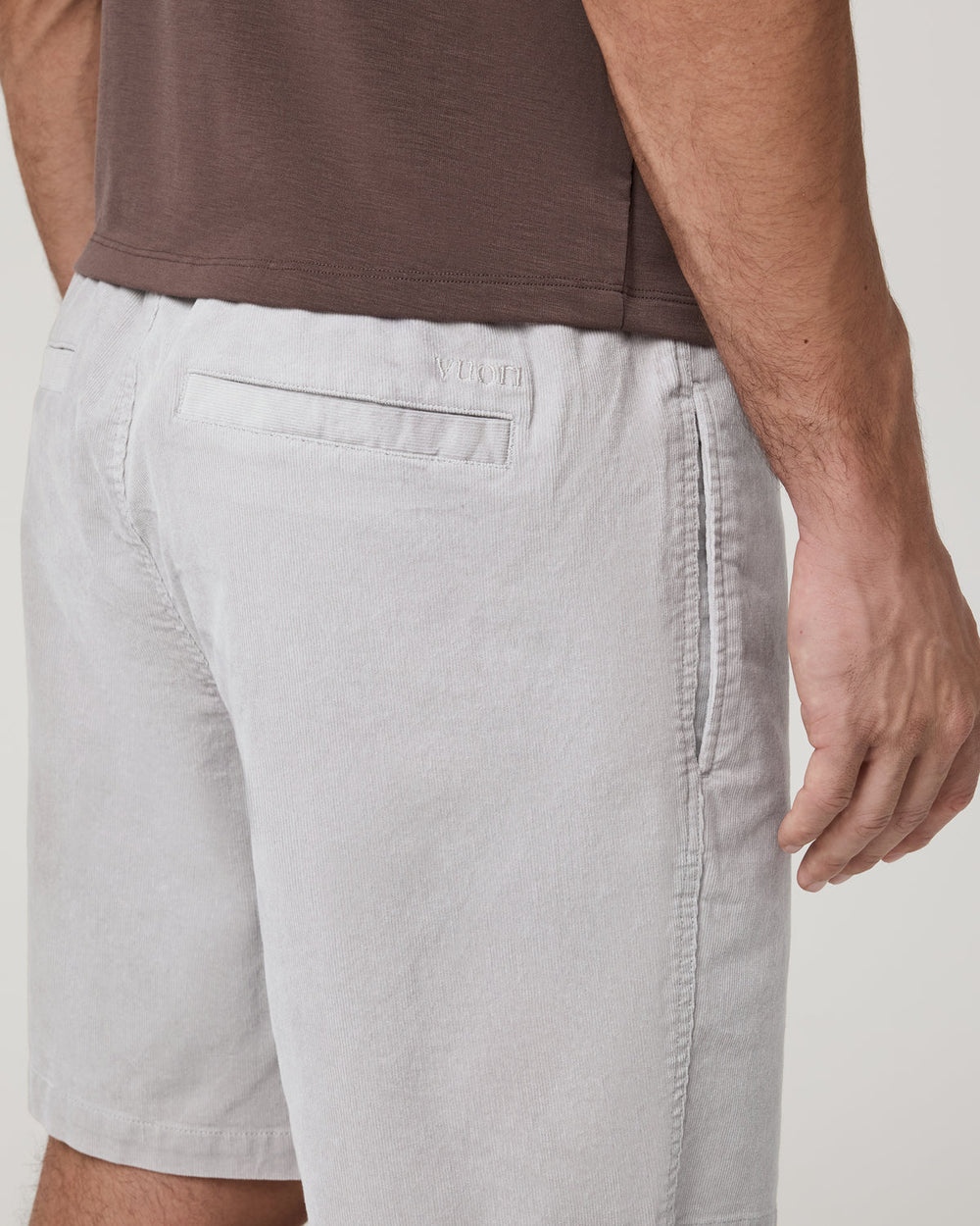 Vuori Optimist Elastic Waist Short 8" Men's Amethyst Grey Short