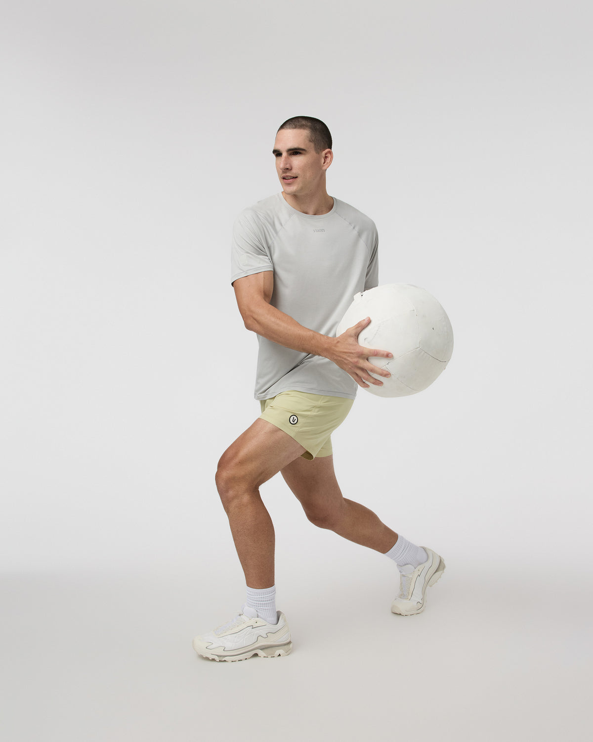 Vuori Kore Short 5" Pale Citron Athletic Shorts