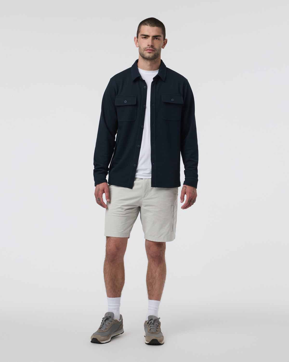 Vuori Barren Explorer Short Classic Fit 8" Talc