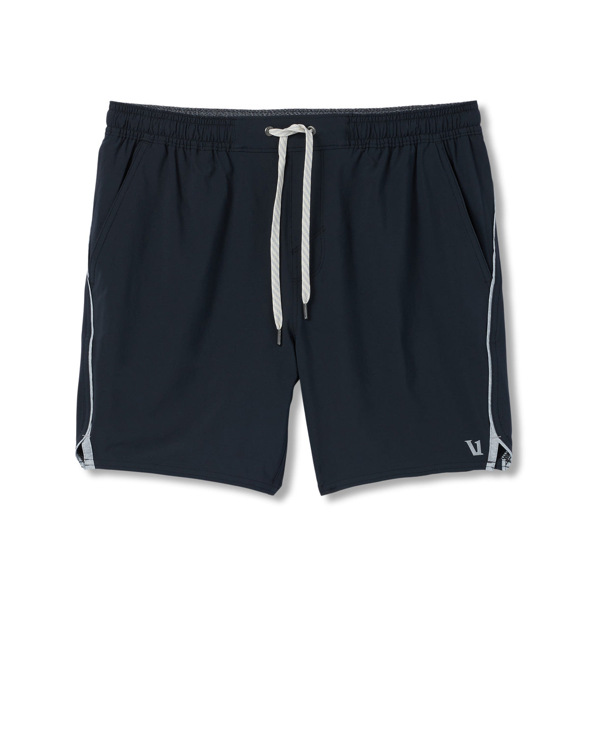 Vuori Trail Short 2.0 Black/Heather Grey Running Shorts