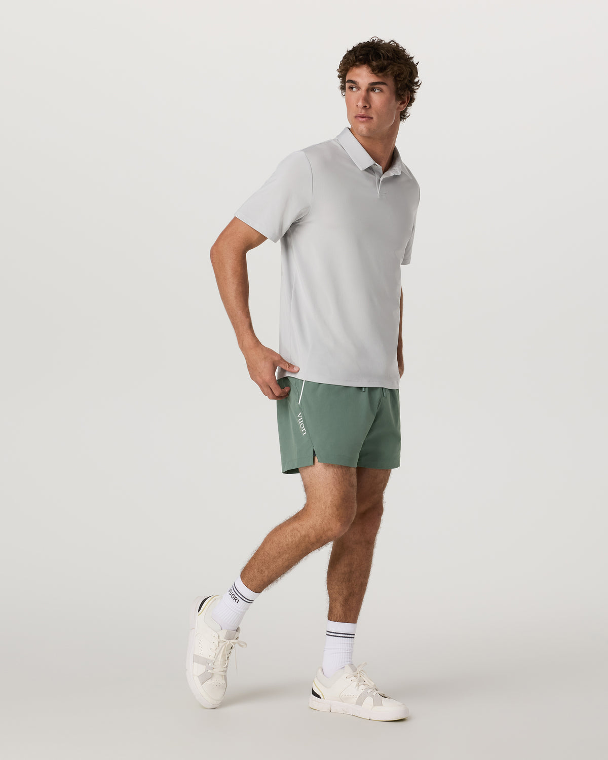 Vuori Crosscourt Short Unlined 5" Men's Marsh Tennis Shorts