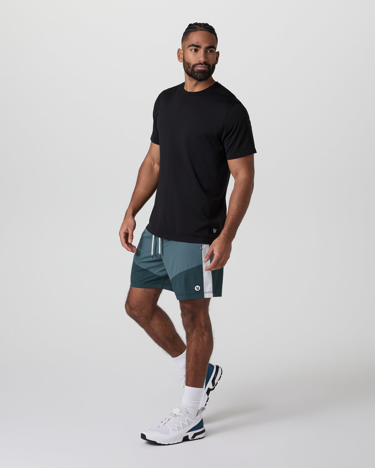 Vuori Kore Short X1 Lined Classic Fit 7" Light Deep Sea/Deep Sea/Salt