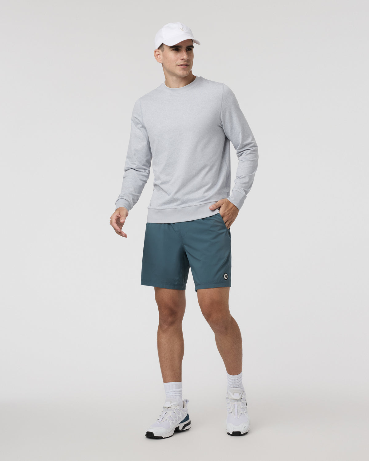 Vuori Kore Short Unlined 7" Light Deep Sea Athletic Shorts