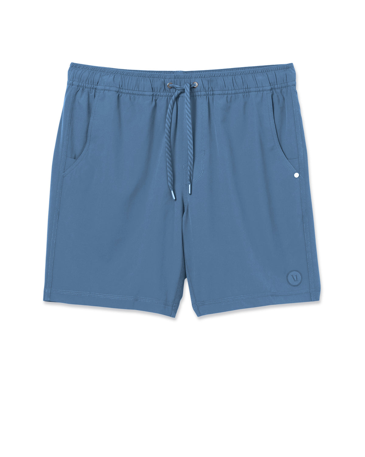 Vuori Kore Short Lined 7" Men's Pool Blue Tonal Athletic Shorts
