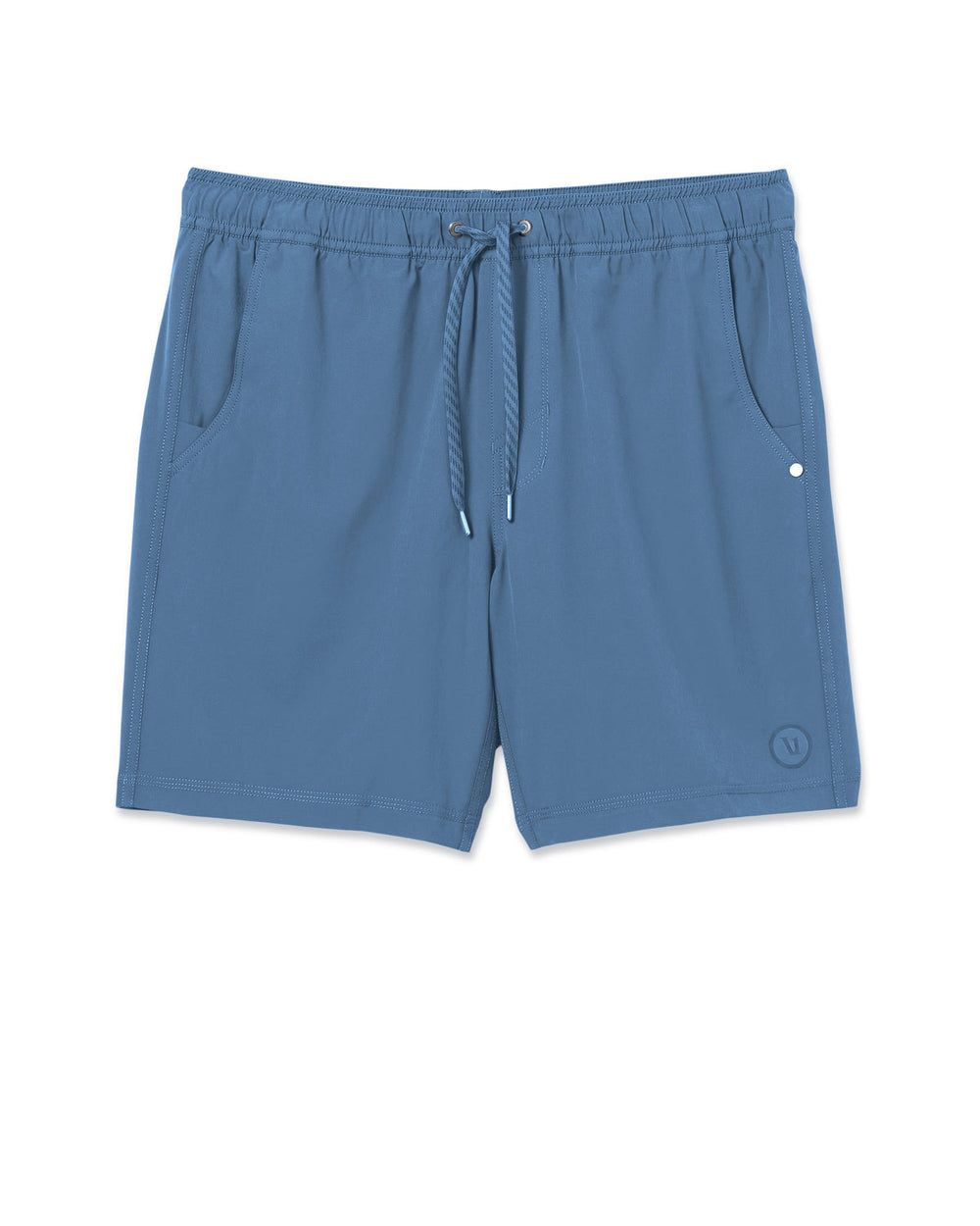 Vuori Kore Short Lined 7" Men's Pool Blue Tonal Athletic Shorts
