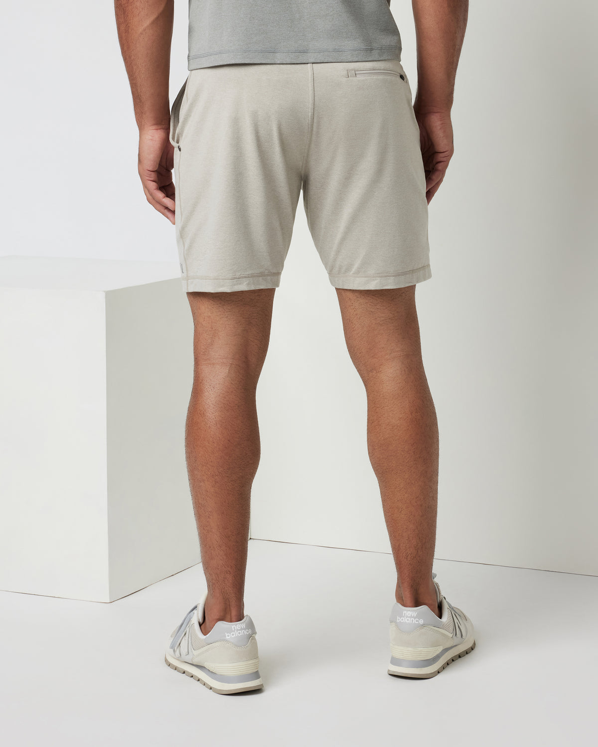 Vuori Ponto Short Men's Dark Salt Heather Jogger Shorts