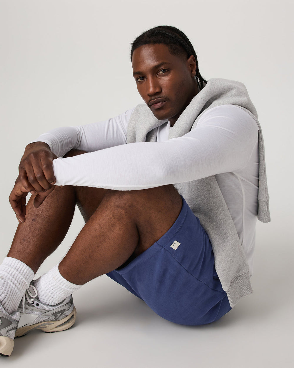 Vuori Seaside Short 8" Men's French Blue Lounge Shorts