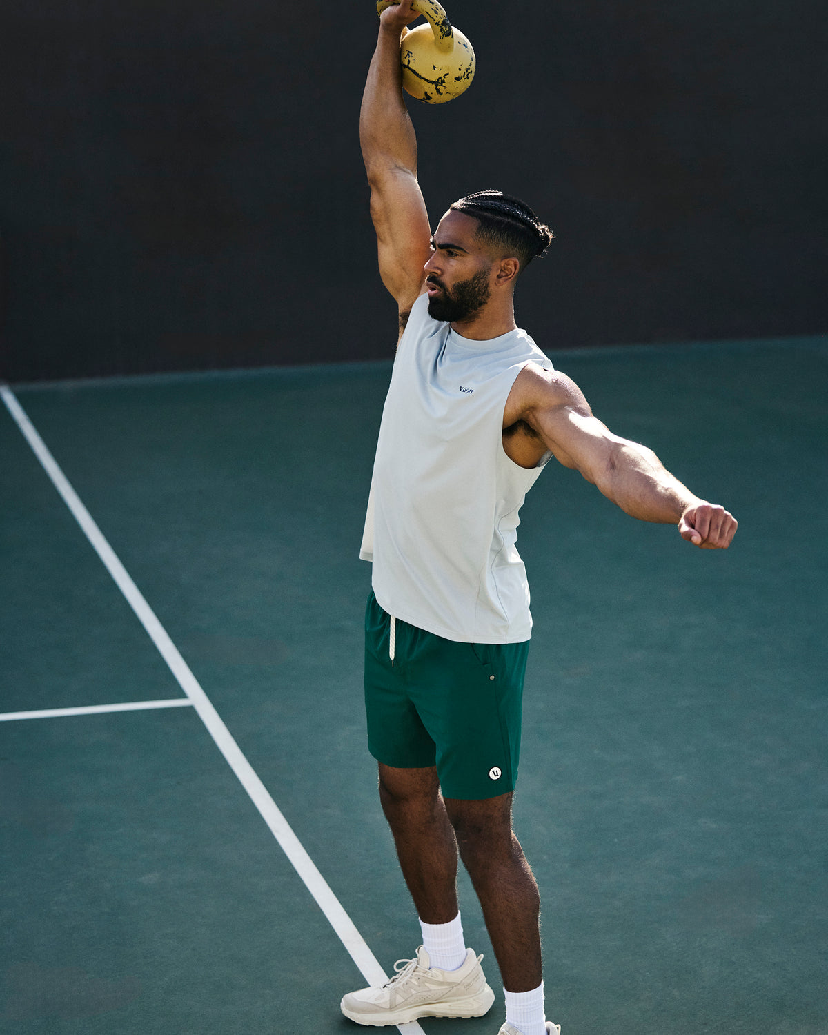 Vuori Kore Short Lined 7" Men's Viridian Athletic Fit Shorts
