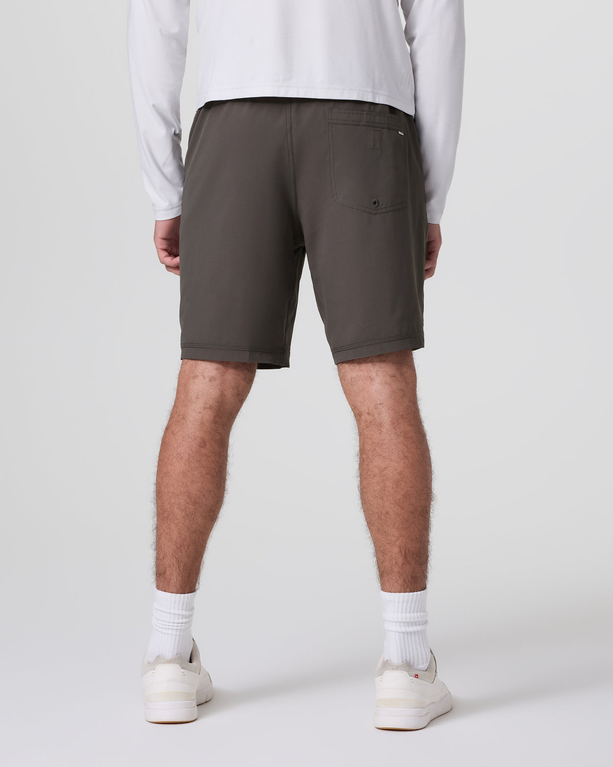 Vuori Kore Short Lined 9" Warm Grey Athletic Shorts