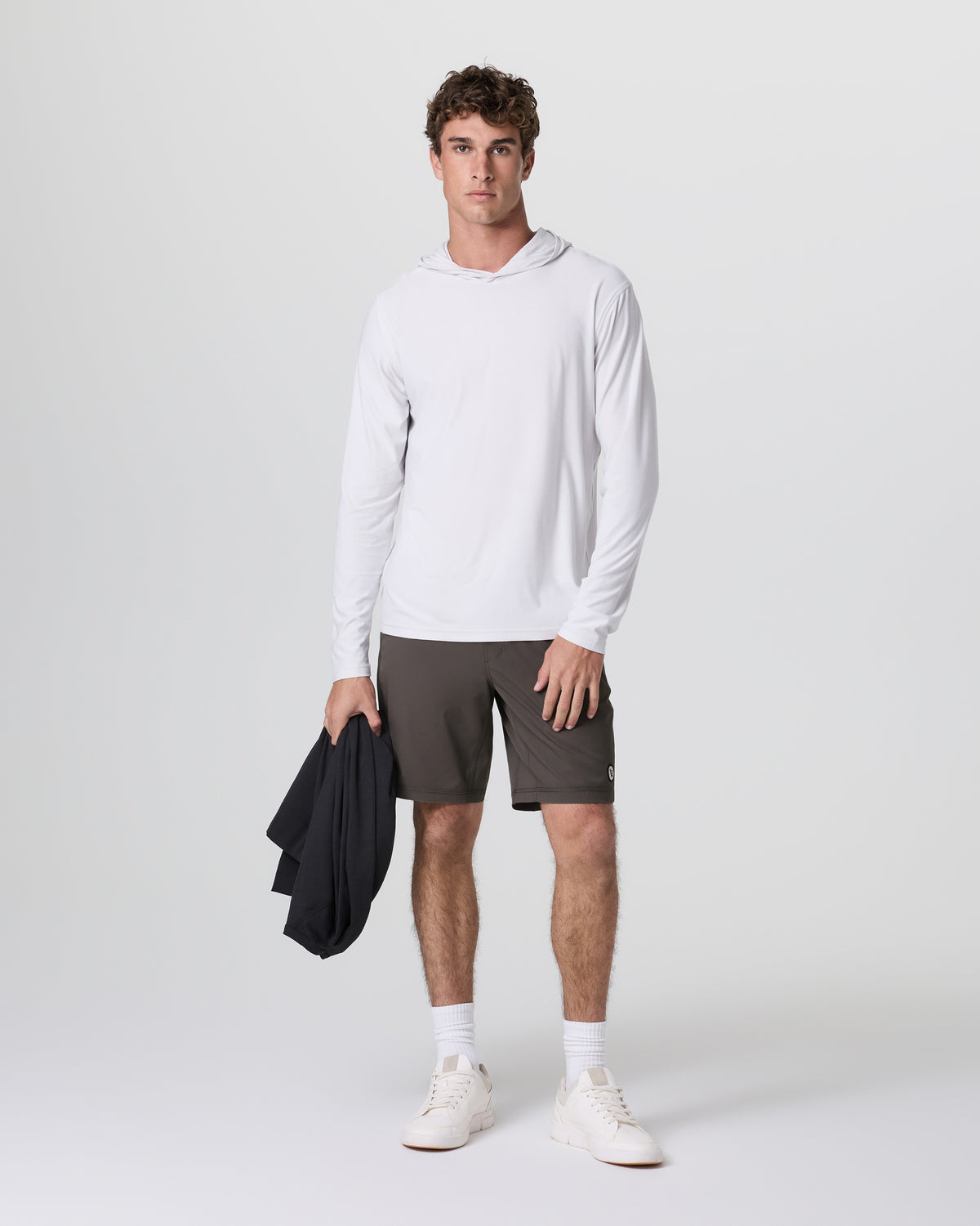 Vuori Kore Short Lined 9" Warm Grey Athletic Shorts