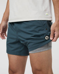 Vuori Kore Short Lined 5" Light Deep Sea Athletic Shorts