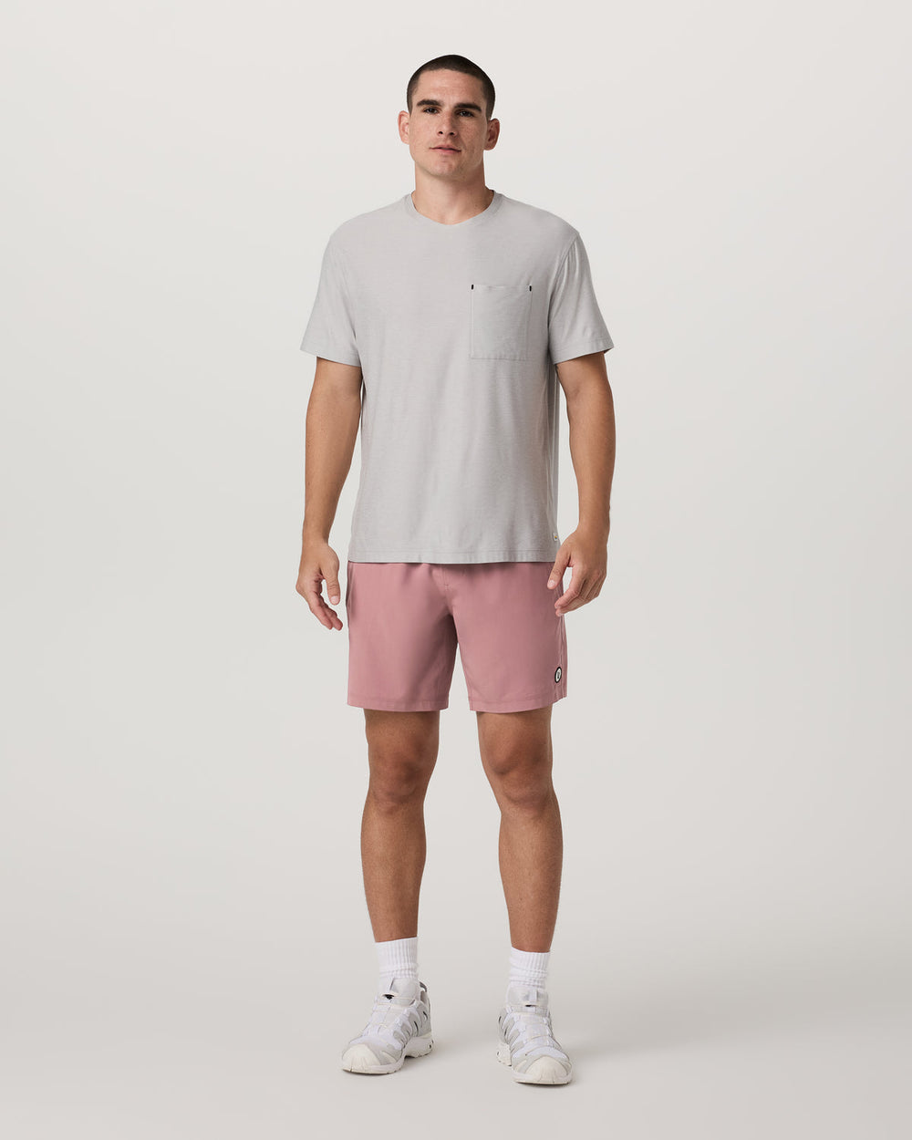 Vuori Kore Short Unlined 7" Men's Summer Red Athletic Fit Shorts