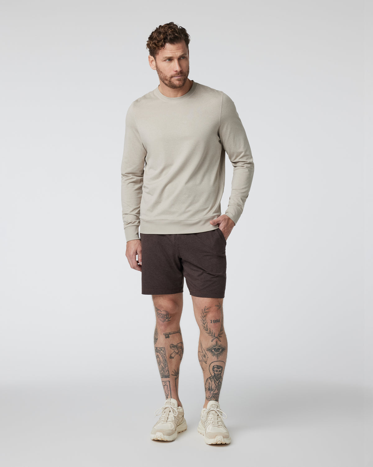Vuori Ponto Short Men's Java Heather Shorts