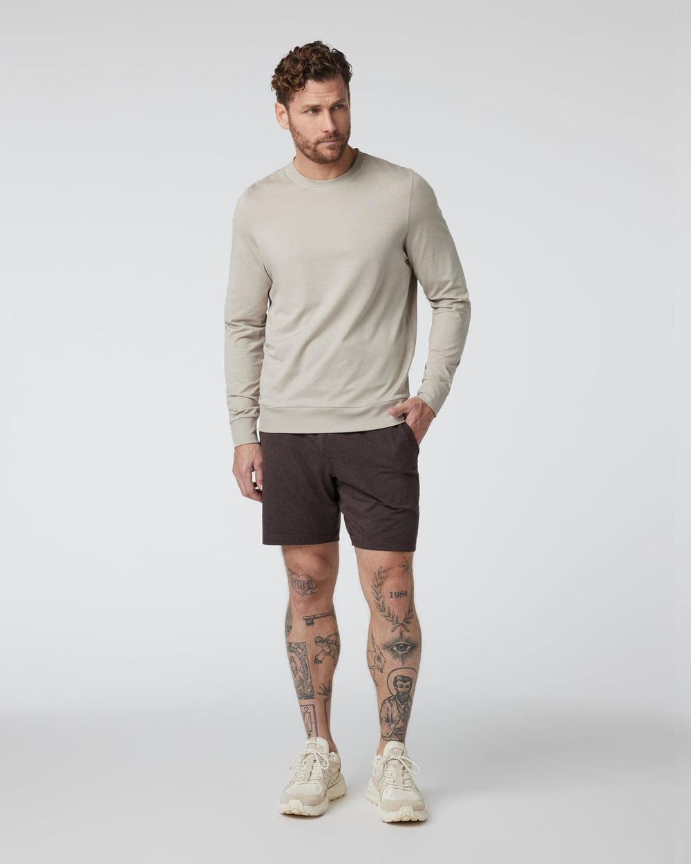 Vuori Ponto Short Men's Java Heather Shorts