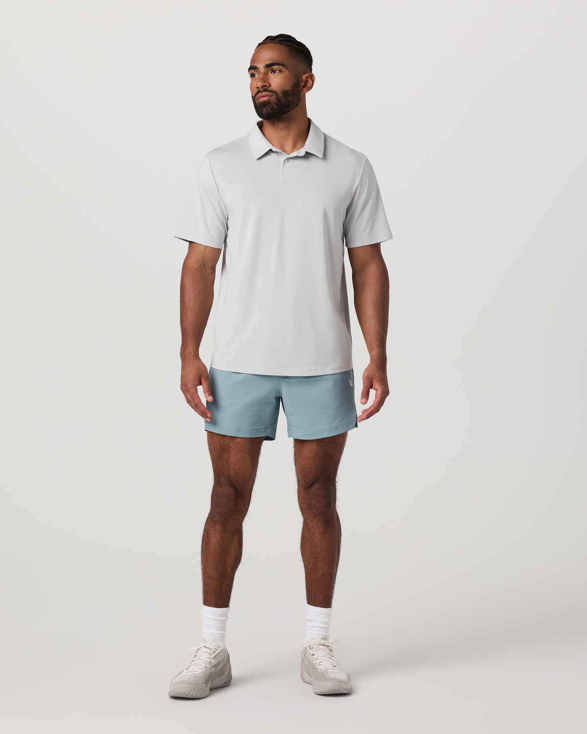 Vuori Crosscourt Short Unlined 5" Men's Mist Tennis Shorts