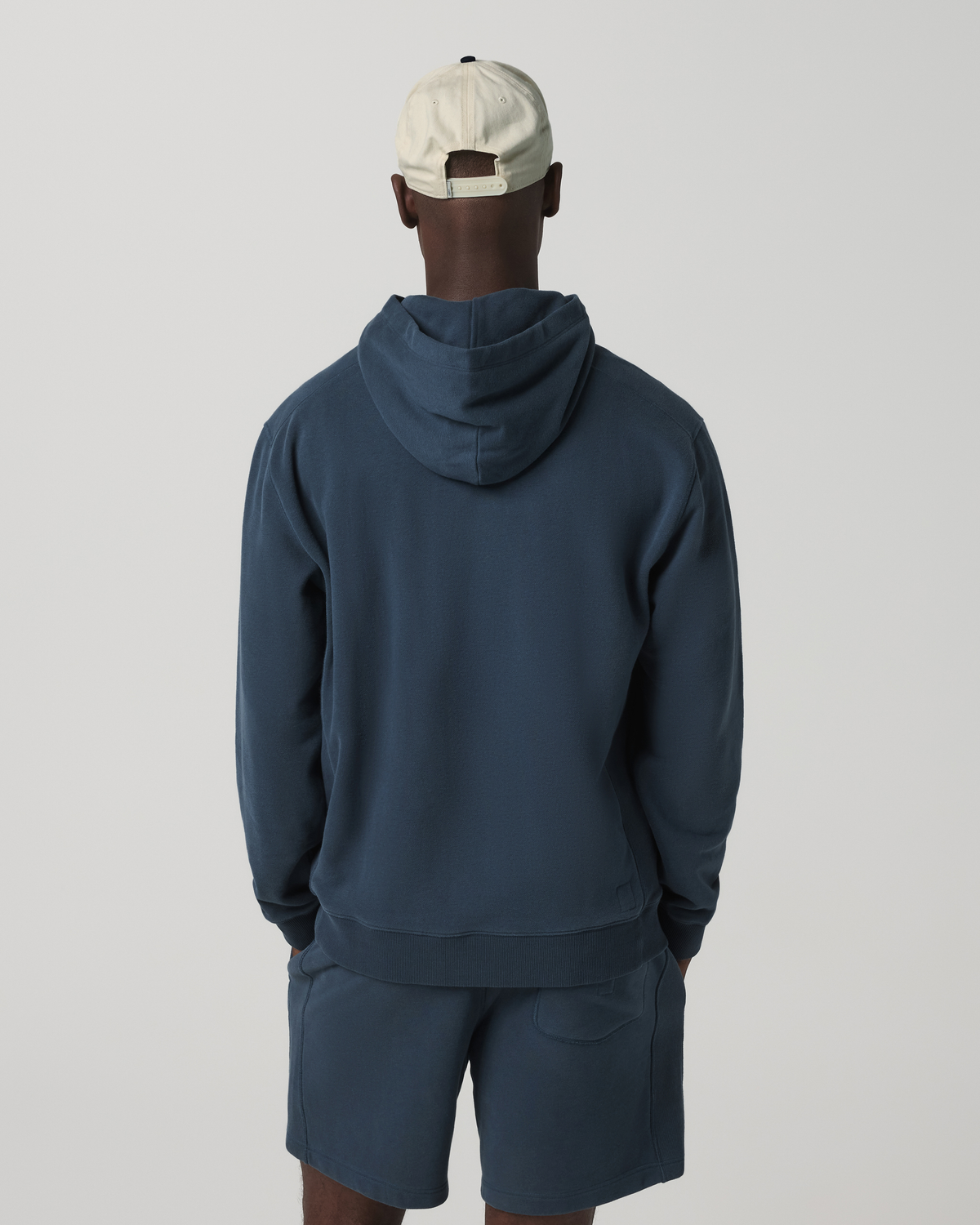 Vuori Cypress Vintage Hoodie Men's Ocean Blue Pullover Hoodie