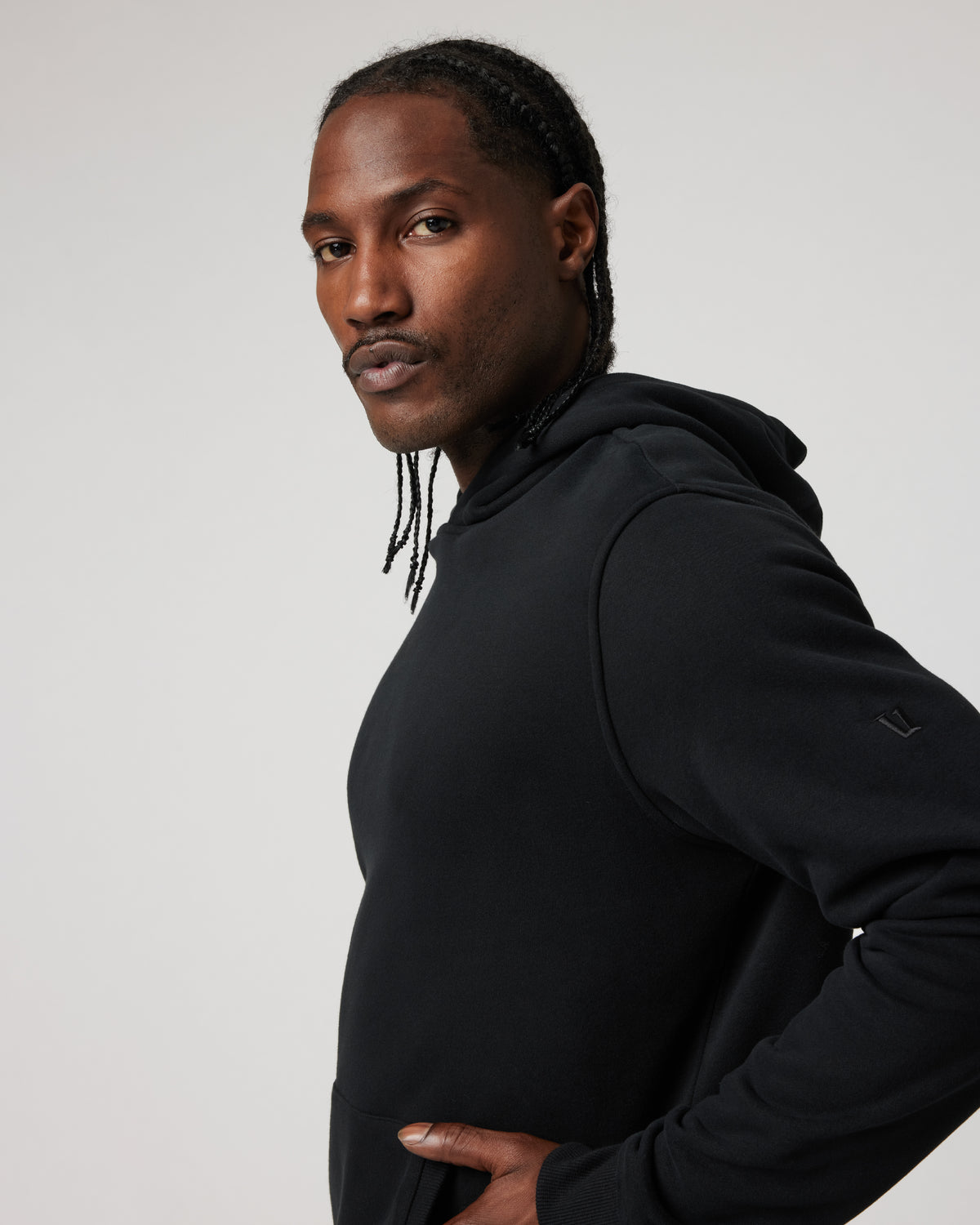Vuori Seaside Pullover Hoodie Men's Black Fleece Hoodie