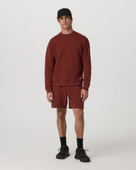 Vuori Cypress Vintage Crew Men's Firebrick Fleece Pullover