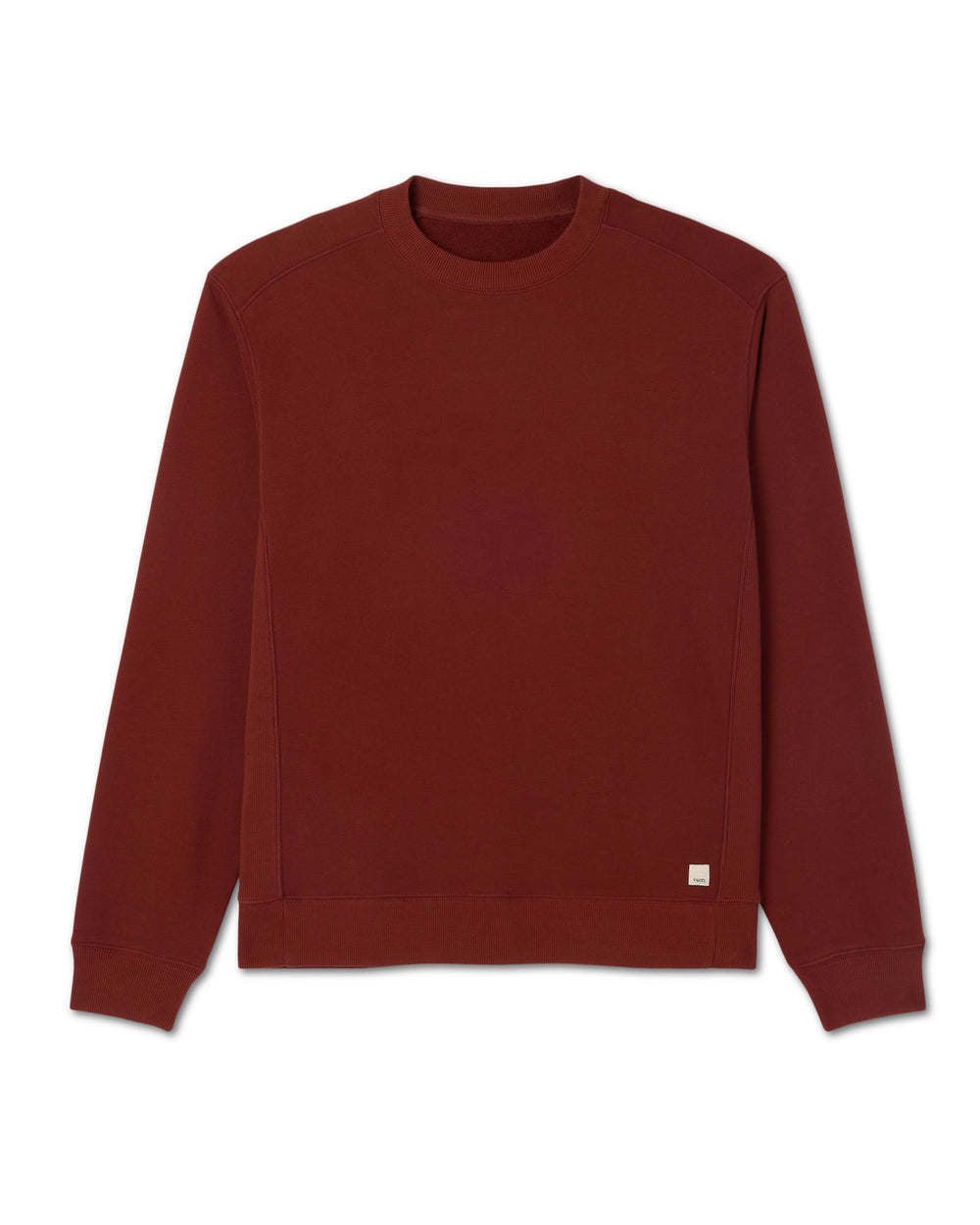 Vuori Cypress Vintage Crew Men's Firebrick Fleece Pullover