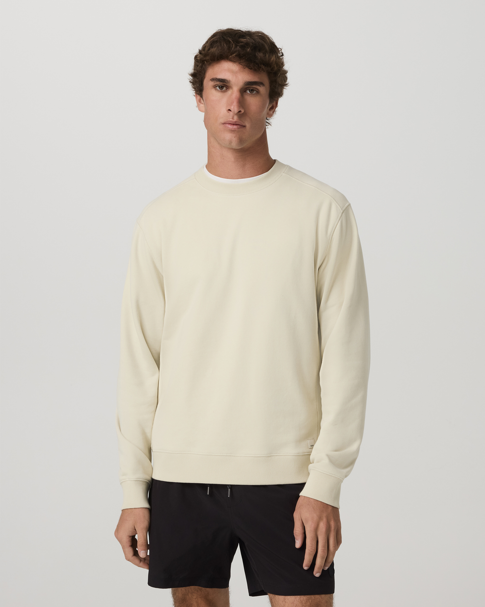 Vuori Cypress Vintage Crew Men's Sandalwood Fleece Pullover