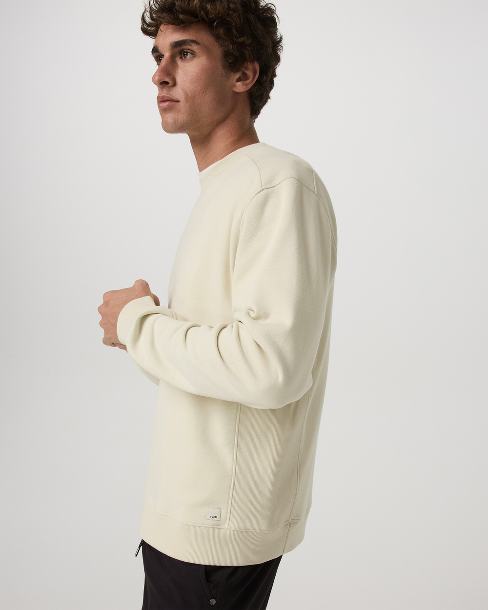 Vuori Cypress Vintage Crew Men's Sandalwood Fleece Pullover