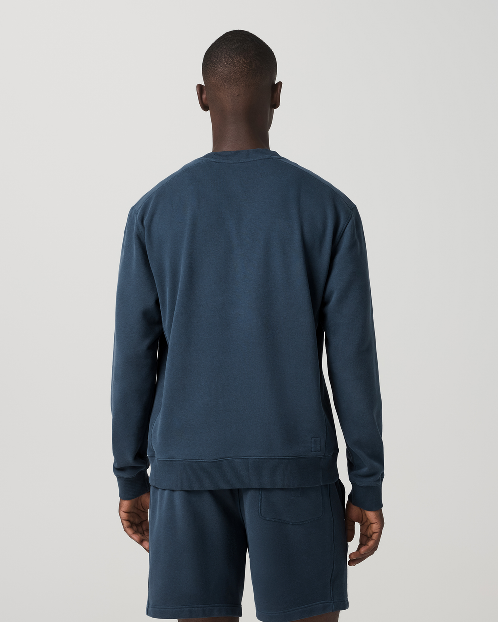 Vuori Cypress Vintage Crew Men's Ocean Blue Fleece Pullover