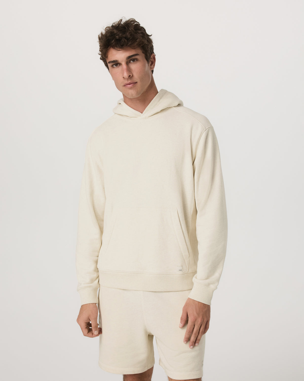 Vuori Cypress Vintage Hoodie Men's Buttermilk Heather Hoodie