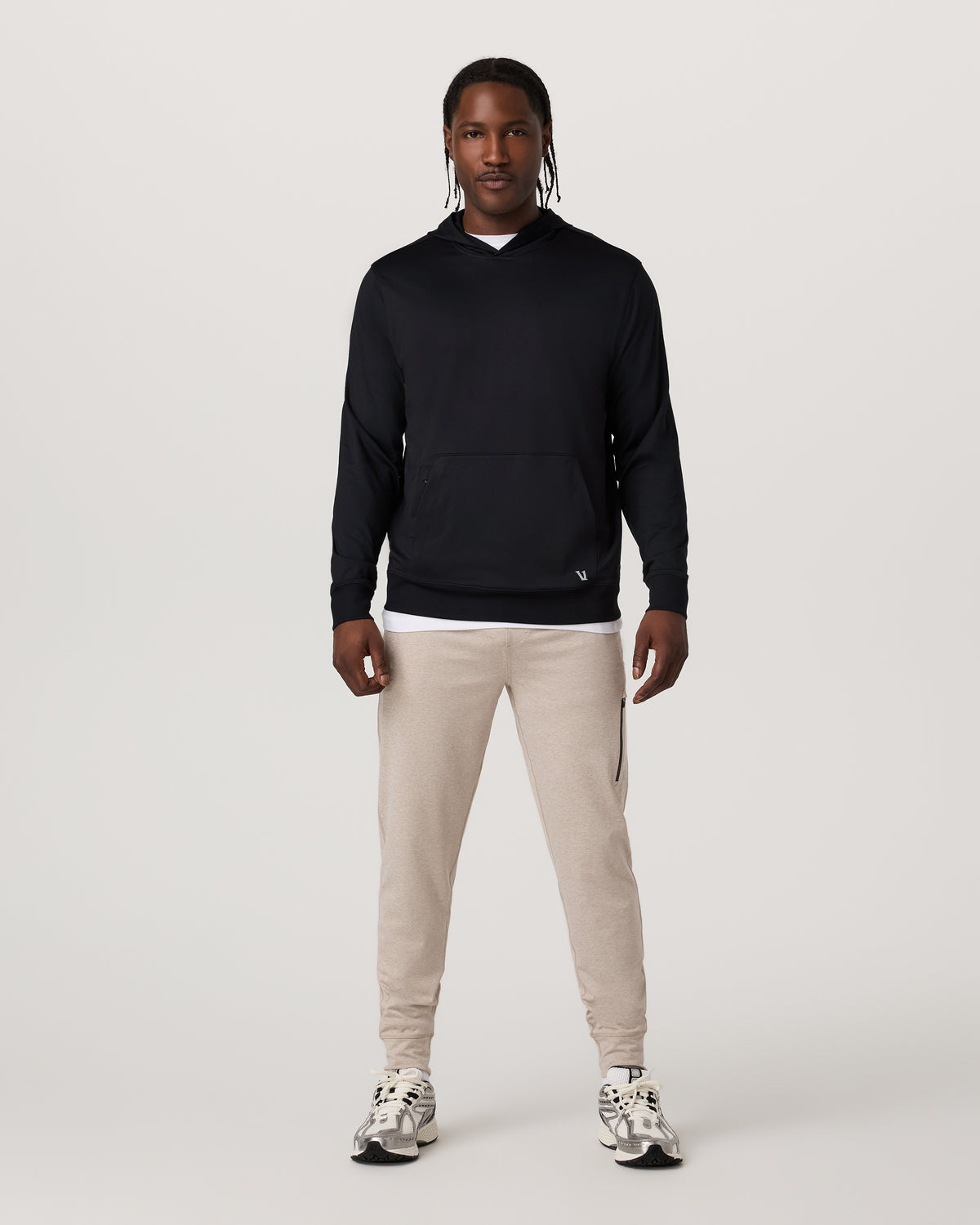 Vuori Sunday Hoodie 2.0 Men's Black Athletic Fit Hoodie