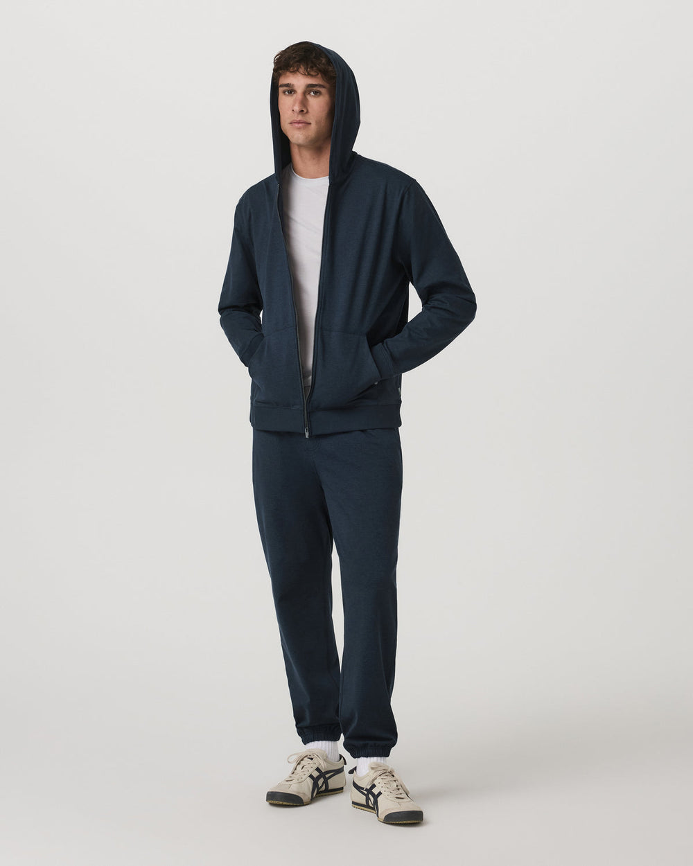 Vuori Coronado Full Zip Hoodie 2.0 Men's Midnight Heather Jacket