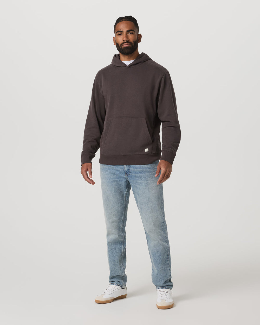 Vuori Cypress Vintage Hoodie Men's Soot Pullover Hoodie