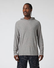 Vuori Strato Tech Hoodie Men's Heather Grey Workout Hoodie