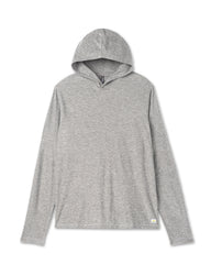 Vuori Strato Tech Hoodie Men's Heather Grey Workout Hoodie