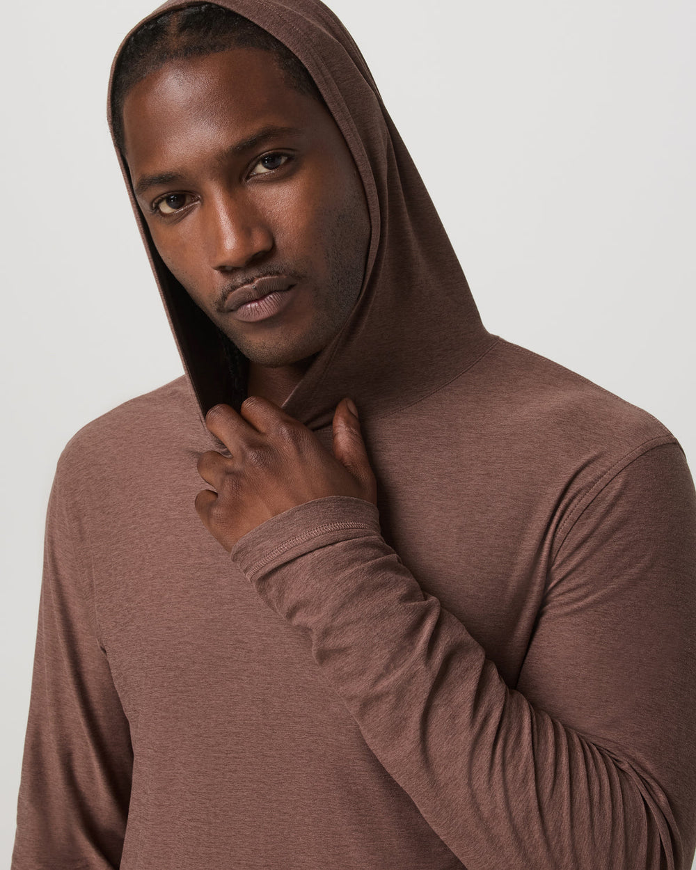Vuori Strato Tech Hoodie Men's Sable Heather Hoodie