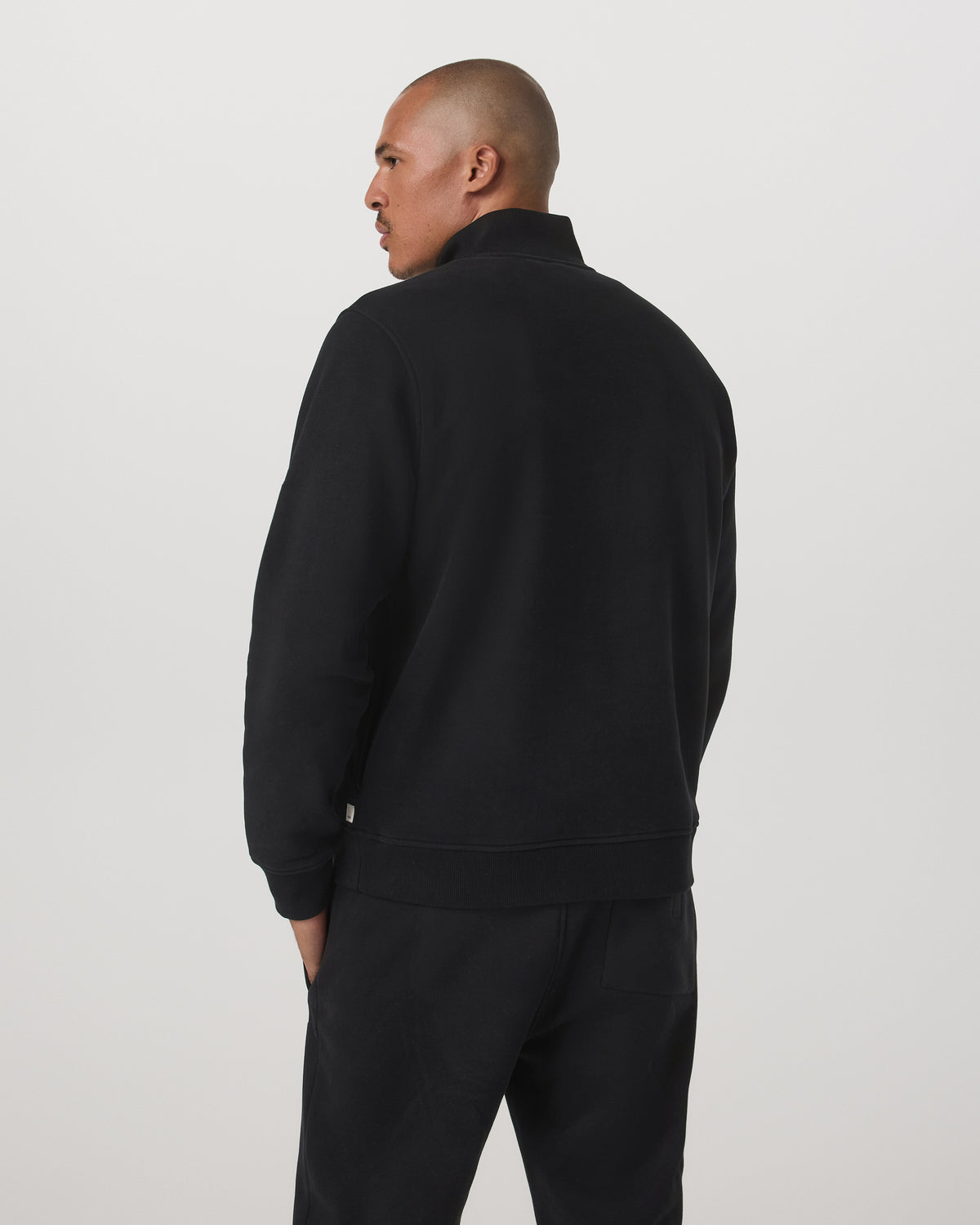 Vuori Seaside 1/2 Zip Classic Men's Black Pullover