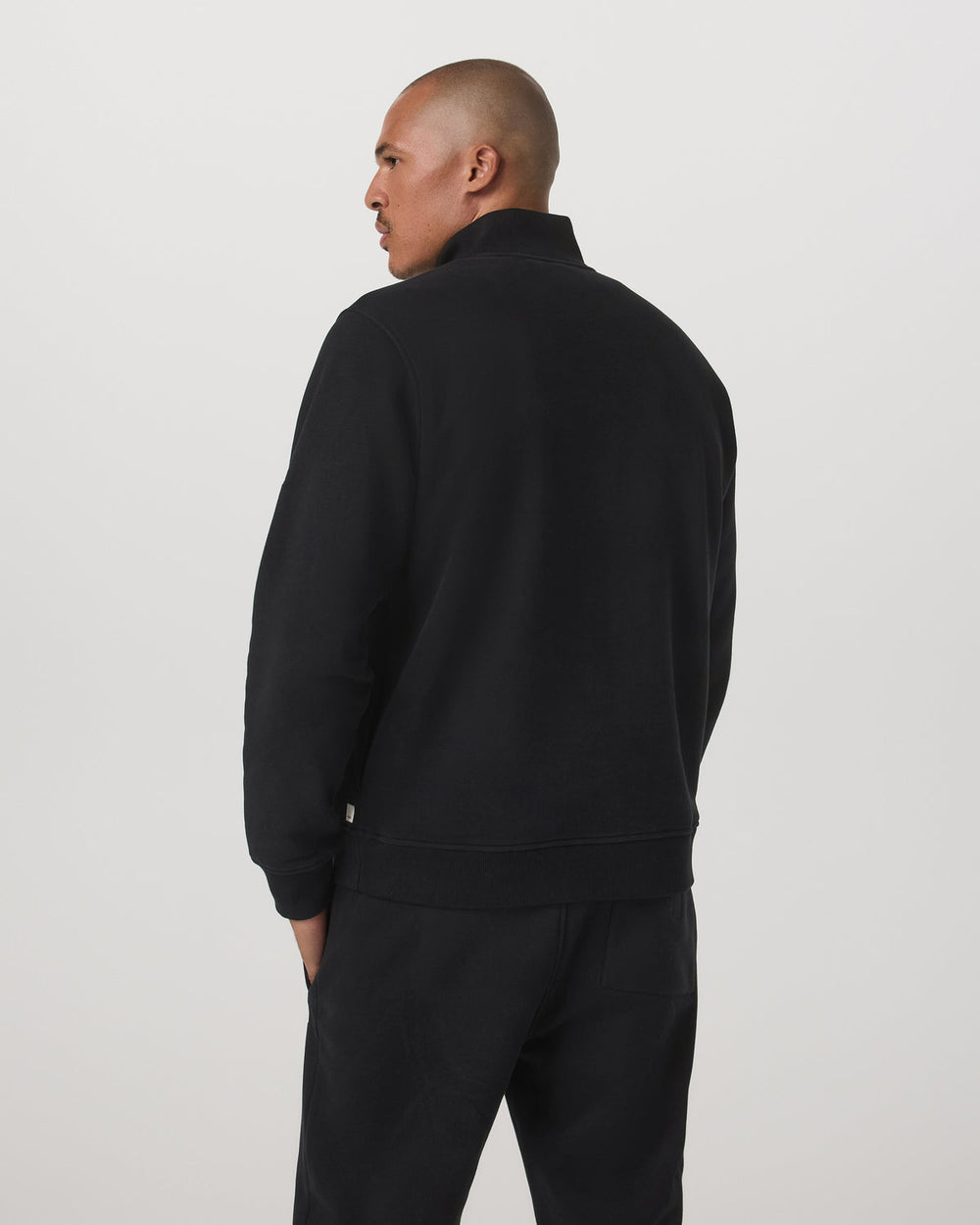 Vuori Seaside 1/2 Zip Classic Men's Black Pullover